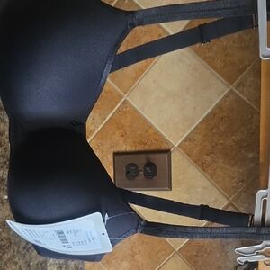 Black Padded Bra,Can Be Used As Post-mastectomy Bra, Area For Inserts 6ea